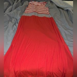 XL Maxi dress with double slit sides!